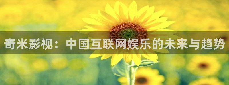 南瓜影视伦理片：奇米影视：中国互联网娱乐的未来与趋势